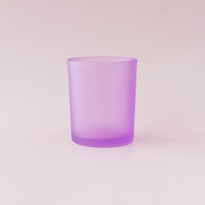 Glass Matte Frosted Jar in Lavender