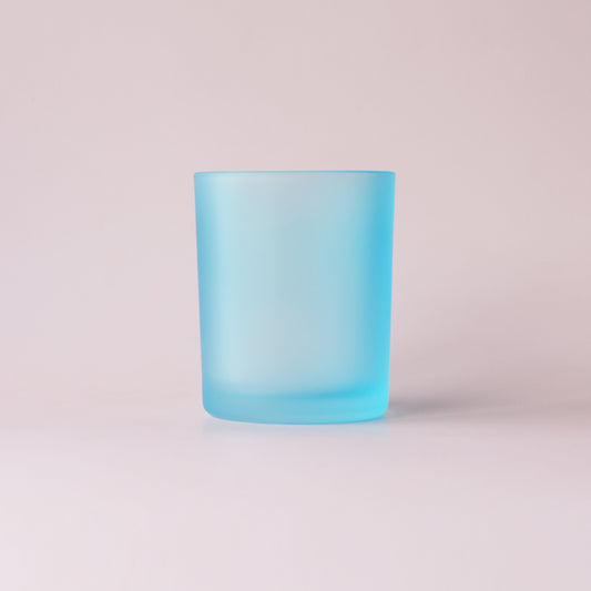 Glass Matte Frosted Jar in Sky