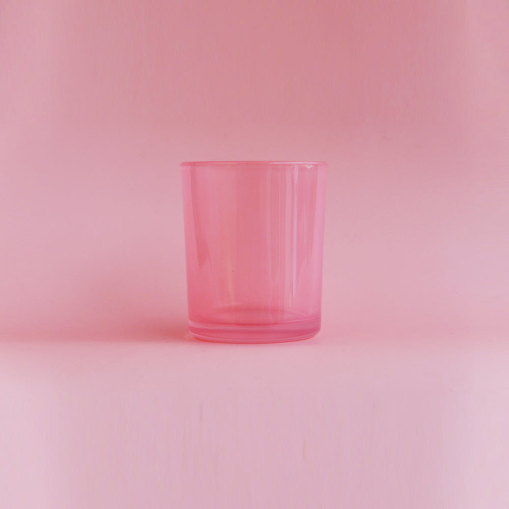 Glass Translucent Jars - Pink