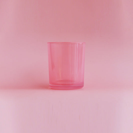 Glass Translucent Jars - Pink