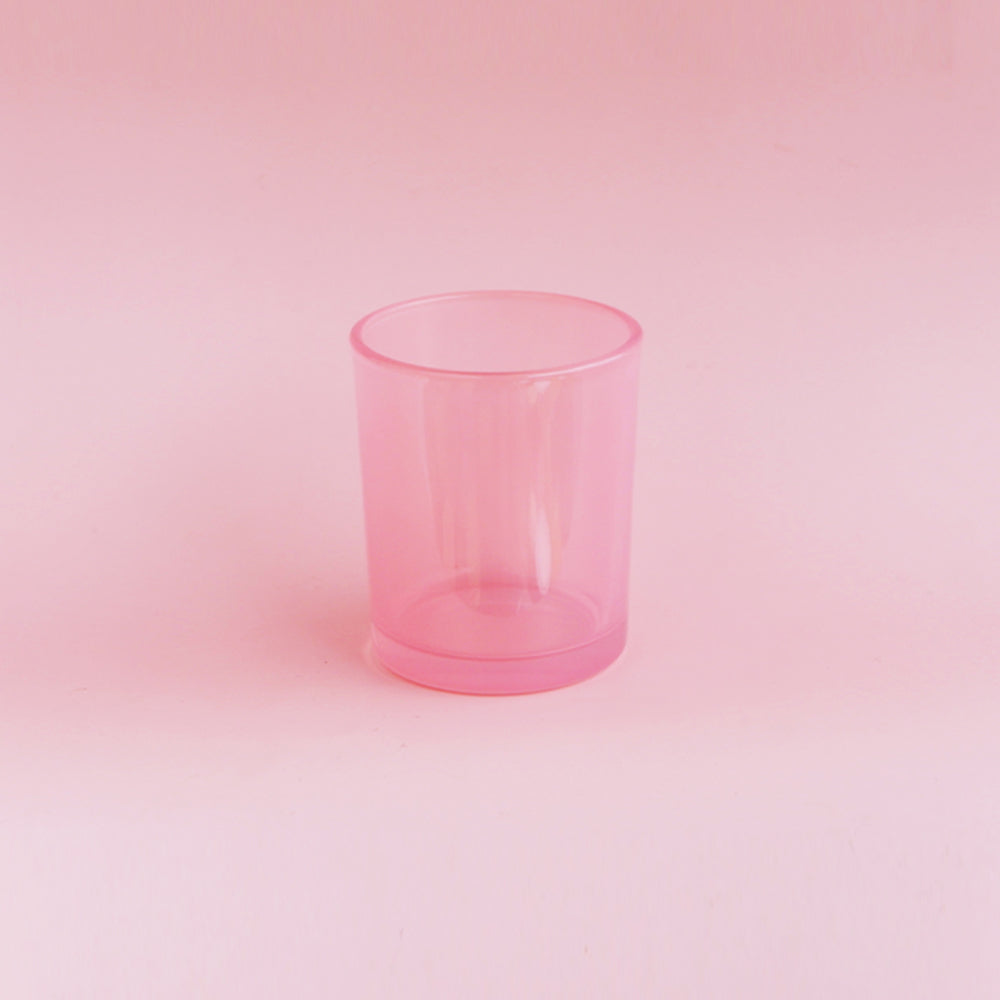 Glass Translucent Jars - Pink