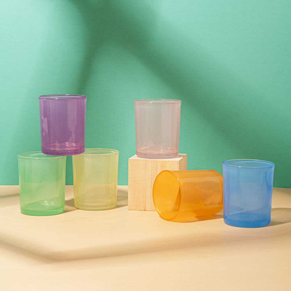 Glass Translucent Jars - Green