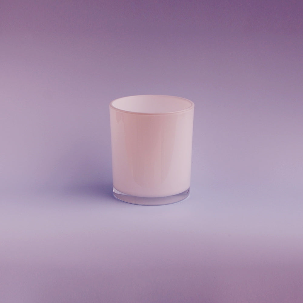 Glass Transparent Bottom Jars - Glossy White
