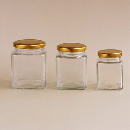 Glass Square Jar