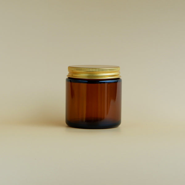 Glass Amber Jar Gold Lid – The Crafters Corner PH