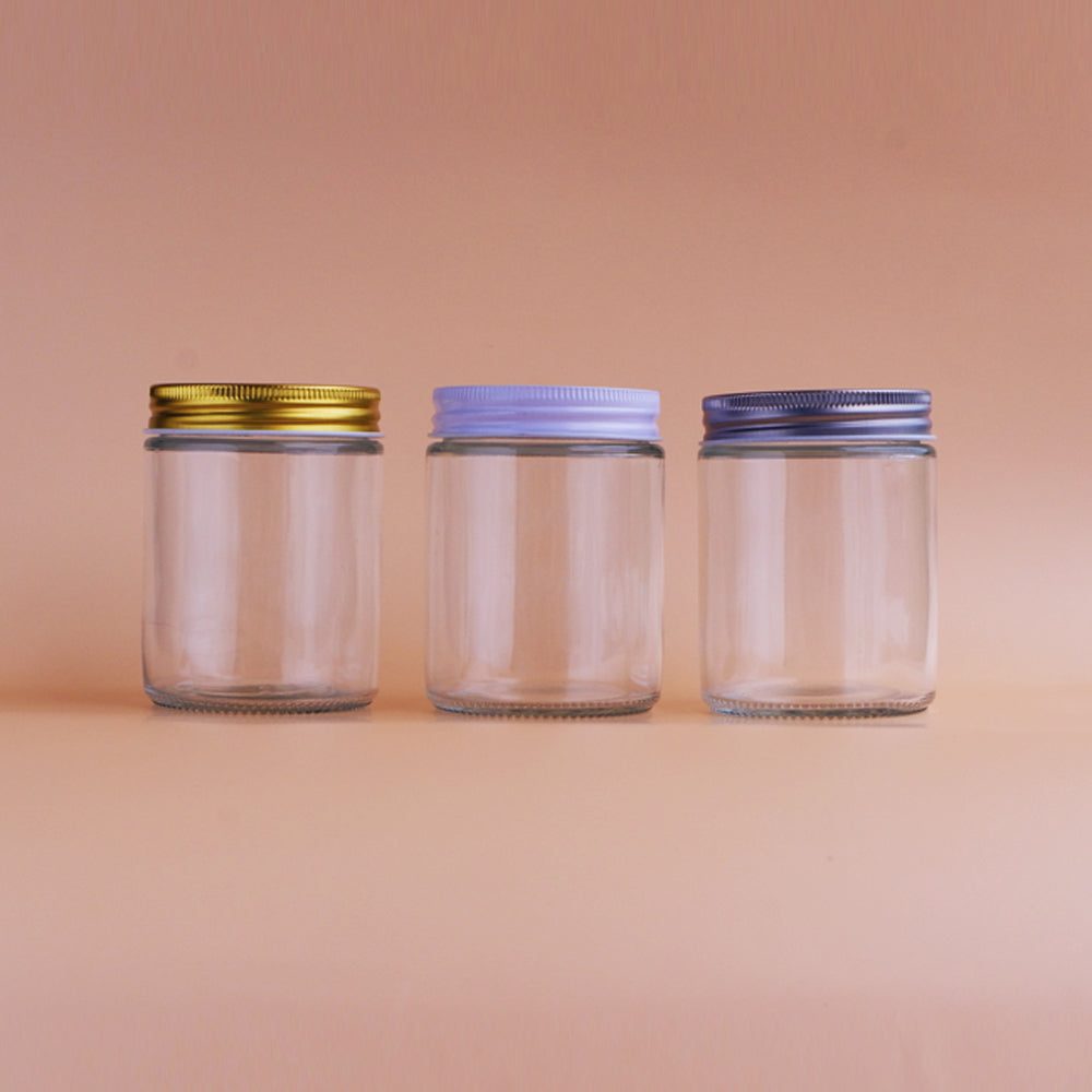 Glass Round Cylinder Jar
