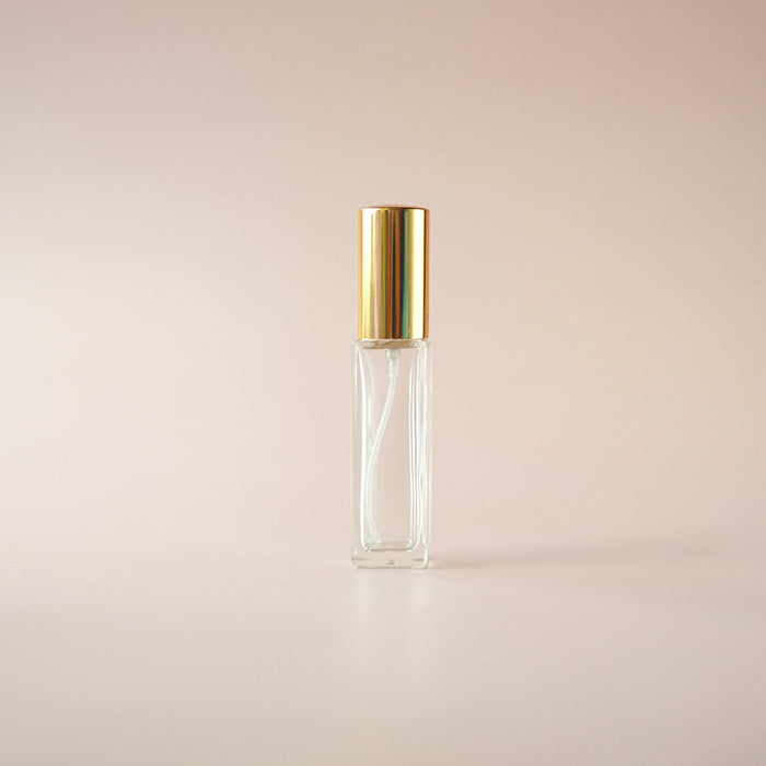 Perfume Glass Bottle Square  - Sampler Size