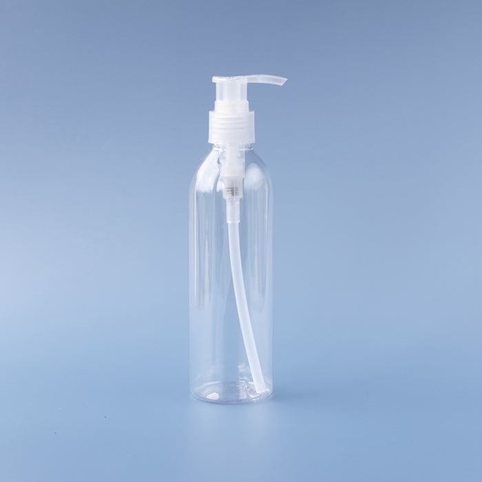 PET Transparent Cylinder Bottle Pump