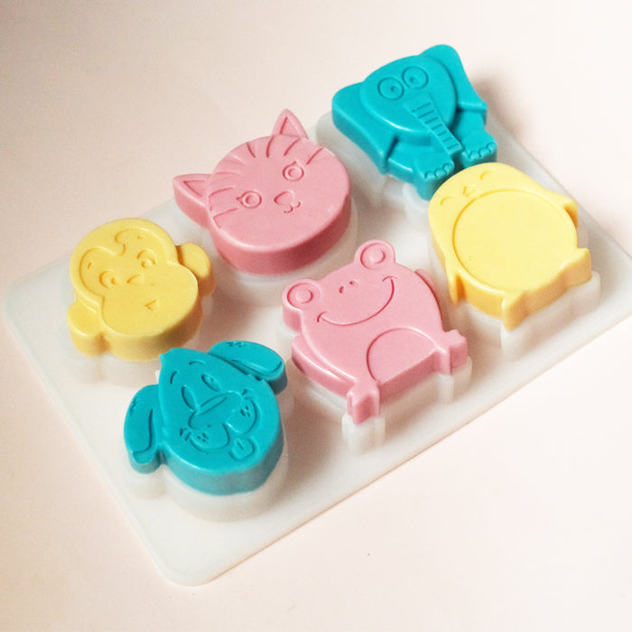 Silicone Mold Animal Characters 6 Cavities