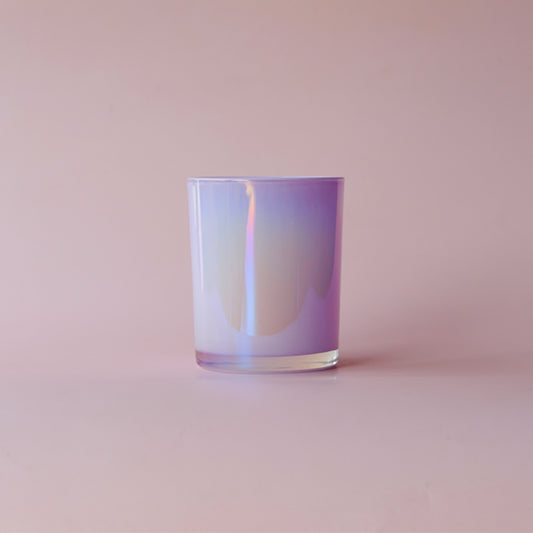 Glass Iridescent Jars - Lavender